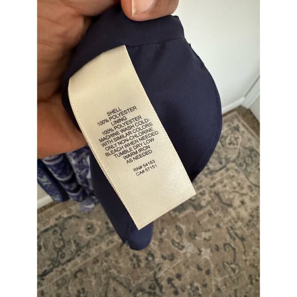 NWT ELIZA J SCARF PRINT MAXI DRESS GOWN HALTER FLORAL BLUE GREEN SZ 6 - Picture 15 of 16